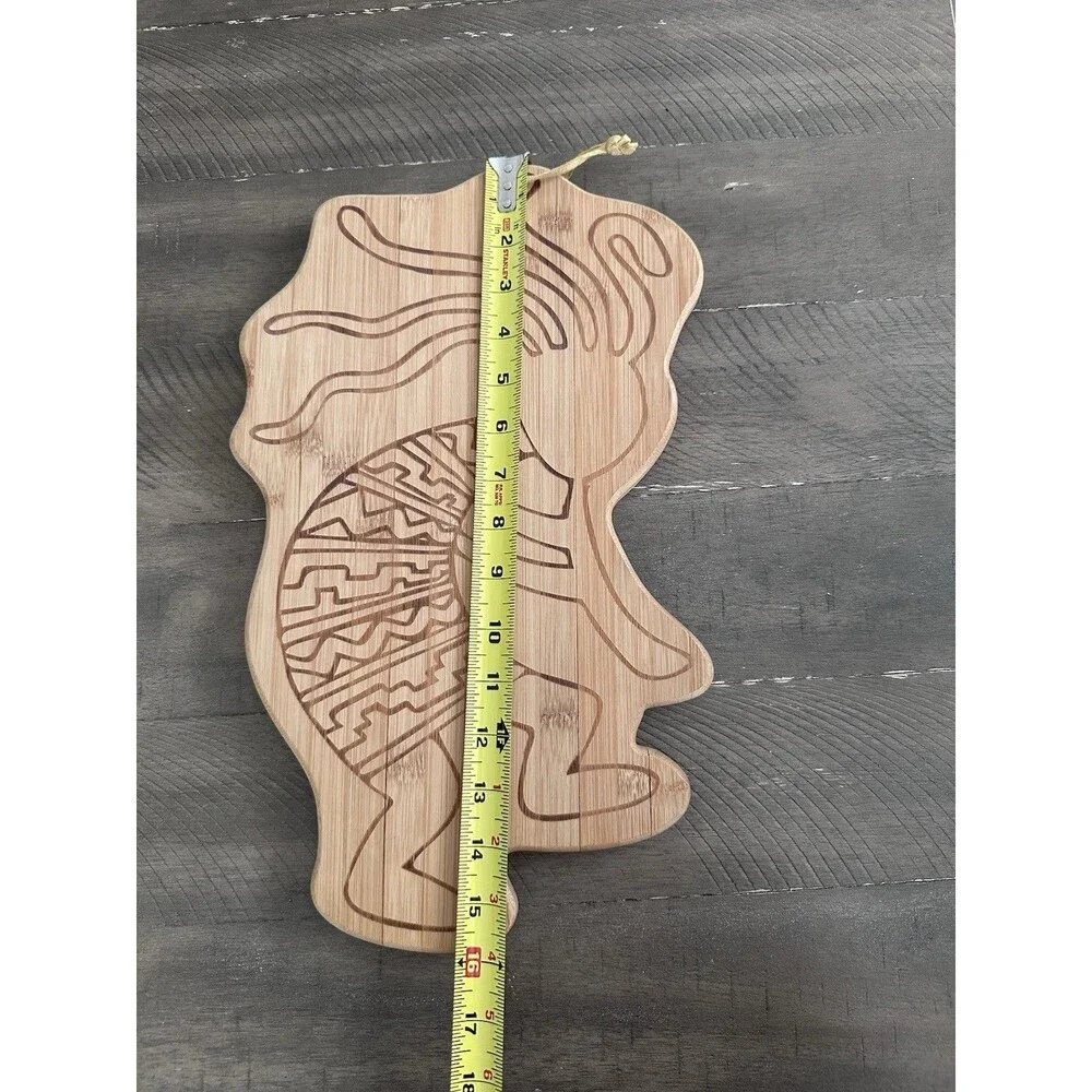 RARE Totally Bamboo Kokopelli Serving Cutting Board New Mexico Wall Art